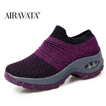 Load image into Gallery viewer, Women&#39;s walking shoes Fashion Casual Sport Shoes Sneakers Autumn Platform Flat Slip-on Comfortable Outdoor