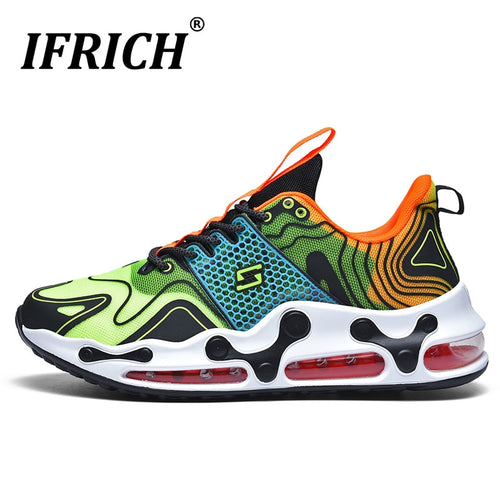 New Trend Gym Shoes For Men Brand Boys Running Shoes Shock Absorbing Mens Walking Jogging Sneakers Breathable Athletic Men Shoes