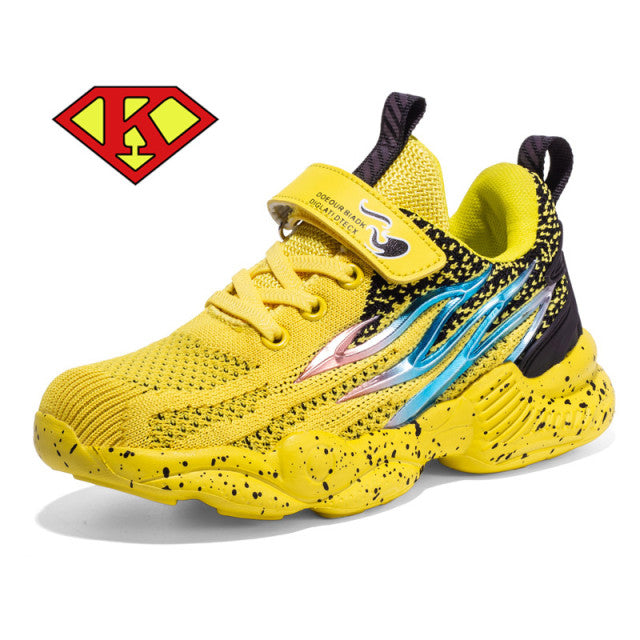 2021 Fashion Kids Sport Shoes Boys Running Sneakers Breathable Air Mesh Children Casual Shoes Lightweight Girls Tenis Sneakers