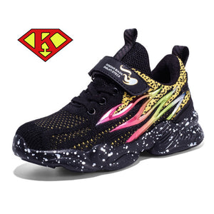 2021 Fashion Kids Sport Shoes Boys Running Sneakers Breathable Air Mesh Children Casual Shoes Lightweight Girls Tenis Sneakers