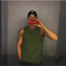 Load image into Gallery viewer, 2021 Mens fitness gyms Tank top men Fitness sleeveless shirt Male mesh breathable Sports vest Undershirt Gyms Running vest men