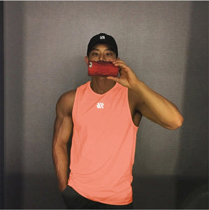 2021 Mens fitness gyms Tank top men Fitness sleeveless shirt Male mesh breathable Sports vest Undershirt Gyms Running vest men