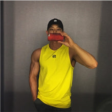 Load image into Gallery viewer, 2021 Mens fitness gyms Tank top men Fitness sleeveless shirt Male mesh breathable Sports vest Undershirt Gyms Running vest men