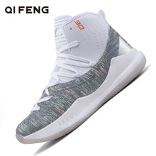 Load image into Gallery viewer, Teens Retro Basketball Shoes Men Sneakers Boys Air Basket Shoes High Top Anti-slip Outdoor Sports Boots Trainer Women Summer 12