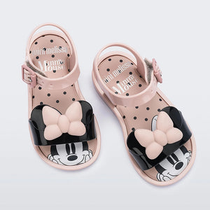 2021 Disney New Mini Melissa Children Shoes Mickey Mouse Minnie Bow Jelly Sandals Disney Cute Girls Sandals Melissa Beach Shoes