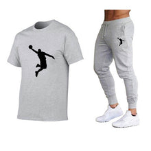 Load image into Gallery viewer, Hot-Selling Summer T-Shirt Pants Set Casual Brand Fitness Jogger Pants T Shirts Hip hop Fashicon Men&#39;sTracksuit