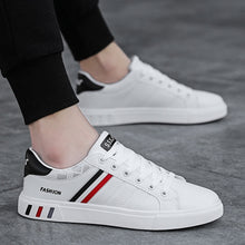 Load image into Gallery viewer, Spring 2021 new casual shoes men's board shoes trend breathable small white shoes men's sneakers low-help leather shoes