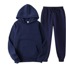 Load image into Gallery viewer, Two Piece Set Casual Fleece Tracksuit Women Winter 2020 Women&#39;s Sets Oversized Hooded Long Sleeve Hoodie Sport Pants Lady Suit