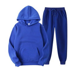 Load image into Gallery viewer, Two Piece Set Casual Fleece Tracksuit Women Winter 2020 Women&#39;s Sets Oversized Hooded Long Sleeve Hoodie Sport Pants Lady Suit