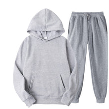 Load image into Gallery viewer, Two Piece Set Casual Fleece Tracksuit Women Winter 2020 Women&#39;s Sets Oversized Hooded Long Sleeve Hoodie Sport Pants Lady Suit
