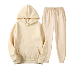 Load image into Gallery viewer, Two Piece Set Casual Fleece Tracksuit Women Winter 2020 Women&#39;s Sets Oversized Hooded Long Sleeve Hoodie Sport Pants Lady Suit