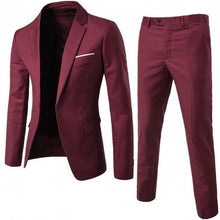 Load image into Gallery viewer, Men Spring 2 Pieces Classic Blazers Suit Sets Men Business Blazer +Pants Suits Sets Autumn Men Wedding Party Set