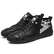 Load image into Gallery viewer, Topvivi men shoes leather luxury brand 2021 Fashion High top Sneakers Men Comfortable Sport Shoes men Vulcanize Shoes white