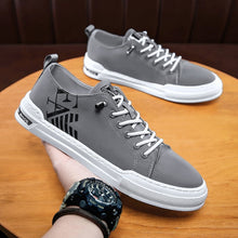 Load image into Gallery viewer, Topvivi men shoes leather luxury brand 2021 Fashion High top Sneakers Men Comfortable Sport Shoes men Vulcanize Shoes white