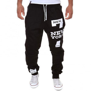 Men Casual Jogger Number 7 Printed Letter Drawstring Sweatpants Trousers Pants Men  Trousers Pants