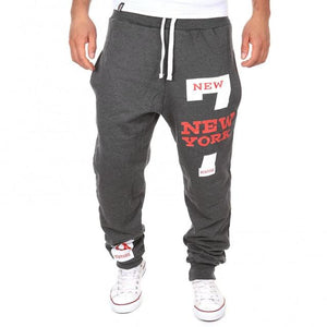 Men Casual Jogger Number 7 Printed Letter Drawstring Sweatpants Trousers Pants Men  Trousers Pants