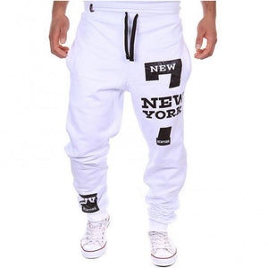 Men Casual Jogger Number 7 Printed Letter Drawstring Sweatpants Trousers Pants Men  Trousers Pants