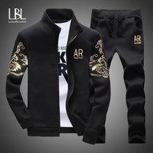 Load image into Gallery viewer, Men's Tracksuit Sportswear Sets Spring Autumn Casual Tracksuits Men 2 Piece Zipper Sweatshirt + Sweatpants Brand Track Suit Set