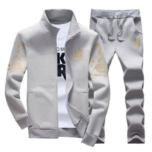 Load image into Gallery viewer, Men's Tracksuit Sportswear Sets Spring Autumn Casual Tracksuits Men 2 Piece Zipper Sweatshirt + Sweatpants Brand Track Suit Set