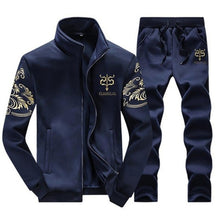 Load image into Gallery viewer, Men's Tracksuit Sportswear Sets Spring Autumn Casual Tracksuits Men 2 Piece Zipper Sweatshirt + Sweatpants Brand Track Suit Set