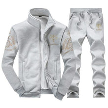 Load image into Gallery viewer, Men's Tracksuit Sportswear Sets Spring Autumn Casual Tracksuits Men 2 Piece Zipper Sweatshirt + Sweatpants Brand Track Suit Set