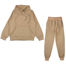 Load image into Gallery viewer, Two Piece Set Casual Fleece Tracksuit Women Winter 2020 Women&#39;s Sets Oversized Hooded Long Sleeve Hoodie Sport Pants Lady Suit