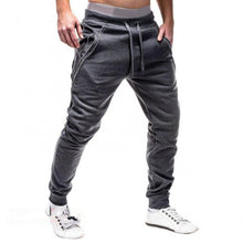 Load image into Gallery viewer, 70% Hot Sale Men Drawstring Zipper Pockets Ankle Tied Sweatpants Sports Trousers Skinny Pants