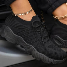 Load image into Gallery viewer, Ladies Breathable Lace-up Outdoor Sneakers Females Solid Color Running Shoes Women 2021 Fashionable Pointed Toe Sports Shoes