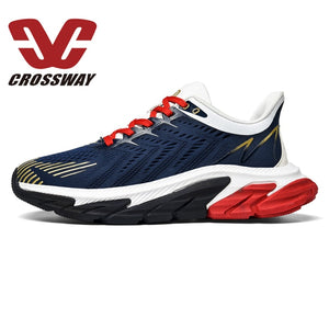 CROSSWAY Rubber Non-slip Shoes Men 2021 New Fashion Running Sneakers Flywire Breathable Plug Size 39&46 Zapatillas De Deporte
