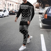 Load image into Gallery viewer, Autumn New Men Tracksuit Casual Solid Sports Set Long Sleeved TShirt 2 Pieces Sets+Pants Fashion Brand Jogger Fitness Sportswear