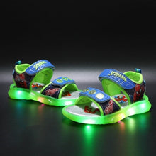 Load image into Gallery viewer, New Disney Spiderman Children Sandals Marvel Minnie Mouse Fashion Girls Boys Shoes Classic LED Lighting Kids Shoes Sneakers