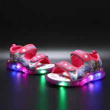 Load image into Gallery viewer, New Disney Spiderman Children Sandals Marvel Minnie Mouse Fashion Girls Boys Shoes Classic LED Lighting Kids Shoes Sneakers