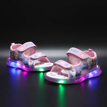 Load image into Gallery viewer, New Disney Spiderman Children Sandals Marvel Minnie Mouse Fashion Girls Boys Shoes Classic LED Lighting Kids Shoes Sneakers