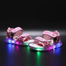 Load image into Gallery viewer, New Disney Spiderman Children Sandals Marvel Minnie Mouse Fashion Girls Boys Shoes Classic LED Lighting Kids Shoes Sneakers