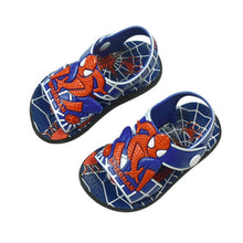 Load image into Gallery viewer, Summer Kids Shoes New Cartoon Spiderman Print Baby Boys Sandals Casual Anti-slip Children Sandals Toddler Girls Beach Shoes blue