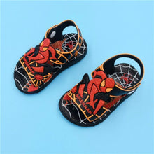 Load image into Gallery viewer, Summer Kids Shoes New Cartoon Spiderman Print Baby Boys Sandals Casual Anti-slip Children Sandals Toddler Girls Beach Shoes blue