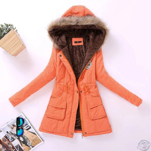 new winter military coats women cotton wadded hooded jacket medium-long casual parka thickness plus size XXXL quilt snow outwear