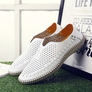 MIXIDELAI New Summer Causal Shoes Men Loafers Genuine Leather Moccasins Men Driving Shoes High Quality Flats For Man size 38-46