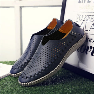 MIXIDELAI New Summer Causal Shoes Men Loafers Genuine Leather Moccasins Men Driving Shoes High Quality Flats For Man size 38-46