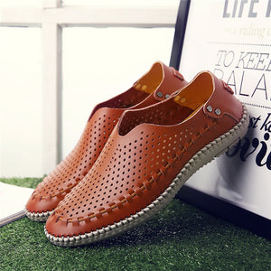 MIXIDELAI New Summer Causal Shoes Men Loafers Genuine Leather Moccasins Men Driving Shoes High Quality Flats For Man size 38-46