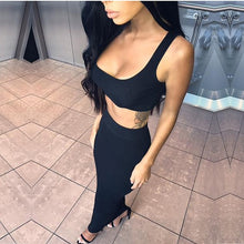 Load image into Gallery viewer, NewAsia Garden Two Piece Set 2 Piece Set Women Winter Ribbed Crop Top And Skirt Set Matching Sets Woman Two Pieces Outfits White