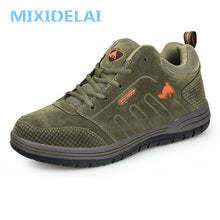 Load image into Gallery viewer, MIXIDELAI New Arrival Fashion Winter Men&#39;s Boots Wear Resistant Handmade Ankle Boots Warm Working Boot Lace Men Casual Shoes