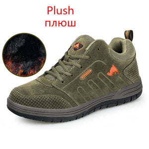 MIXIDELAI New Arrival Fashion Winter Men's Boots Wear Resistant Handmade Ankle Boots Warm Working Boot Lace Men Casual Shoes