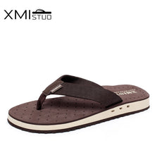 Load image into Gallery viewer, XMISTUO Summer Korean big size Tide Slippers Men Non-slip Cool Flip-Flops Breathable Thick-soled Sandals Slippers Toe Sandals