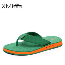 Load image into Gallery viewer, XMISTUO Summer Korean big size Tide Slippers Men Non-slip Cool Flip-Flops Breathable Thick-soled Sandals Slippers Toe Sandals