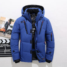 Load image into Gallery viewer, High Quality Winter Jacket Men Hooded Thick Warm Duck Down Parka Coat Casual Slim Down Mens Overcoat Many Pockets