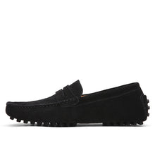 Load image into Gallery viewer, Shoes Men Loafers Soft Moccasins High Quality Autumn Winter Genuine Leather Shoes Men Warm Fur Plush Flats Gommino Driving Shoes