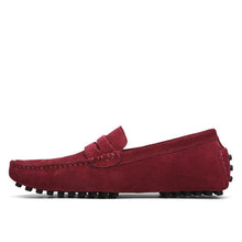 Load image into Gallery viewer, Shoes Men Loafers Soft Moccasins High Quality Autumn Winter Genuine Leather Shoes Men Warm Fur Plush Flats Gommino Driving Shoes