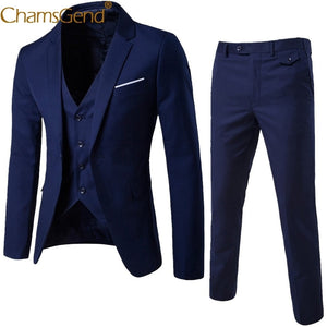 Newly Design 3-Pieces Men Blazer Suit Set Man Male Tuxedo Trouses Pants Men Slim Fit Formal Suits For Wedding Party 81101