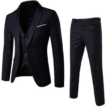 Load image into Gallery viewer, Newly Design 3-Pieces Men Blazer Suit Set Man Male Tuxedo Trouses Pants Men Slim Fit Formal Suits For Wedding Party 81101